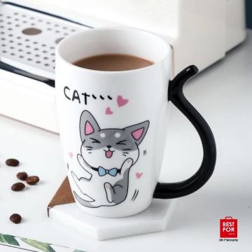 Cat Ceramic Mug-Model 3 (256)